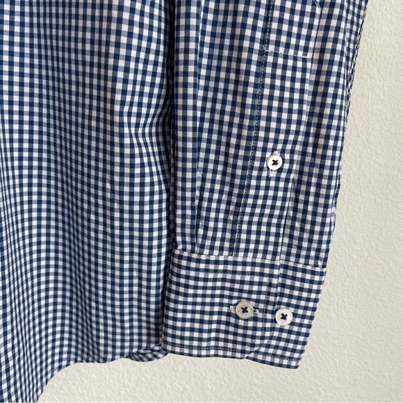 Southern Tide Intercoastal Norte Dame Gingham Button Down LS Shirt - Picture 3 of 6
